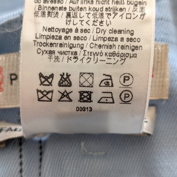 Paul & Joe Sister Womens Size 34 (US 2) Blue Windowpane Check Crop Pocket Pants - Picture 10 of 10